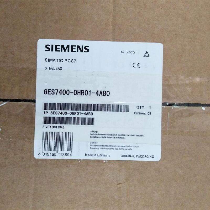 6ES7400-0HR01-4AB0 SIMATIC S7-400H,412-5H H 系统捆绑版本