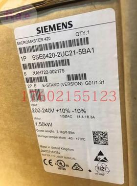 6SE6420-2UC21-1BA1 6SE6420-2UC21/2UC22/2UC23/2UC24/2UC25议