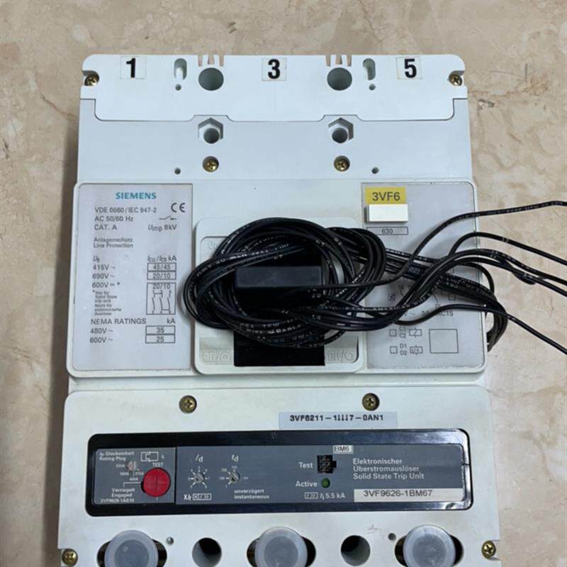 西门子塑壳断路器 3VF6211 3P/630A全新
