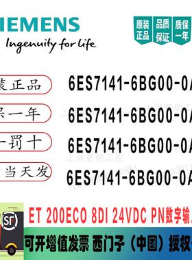 1P 6ES7141-6BG00-0AB0ET200ECO PN模块6ES71416BG000AB0