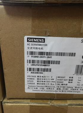 1FL6042-2AF21-1AA1SIMOTICS S-1FL6工作电压230V 三相交流