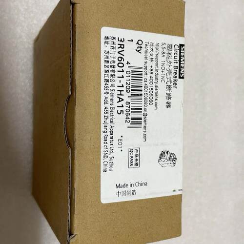 西门子马达断路器     3RV6011-1HA10 3RV