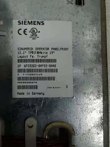 西门子人机界面6FC5203-0AF52-0AA0 原装现货