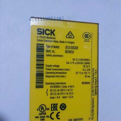 SICK安全继电器UE10-30S300 6024918 UE410-MU3T5 6026136现货