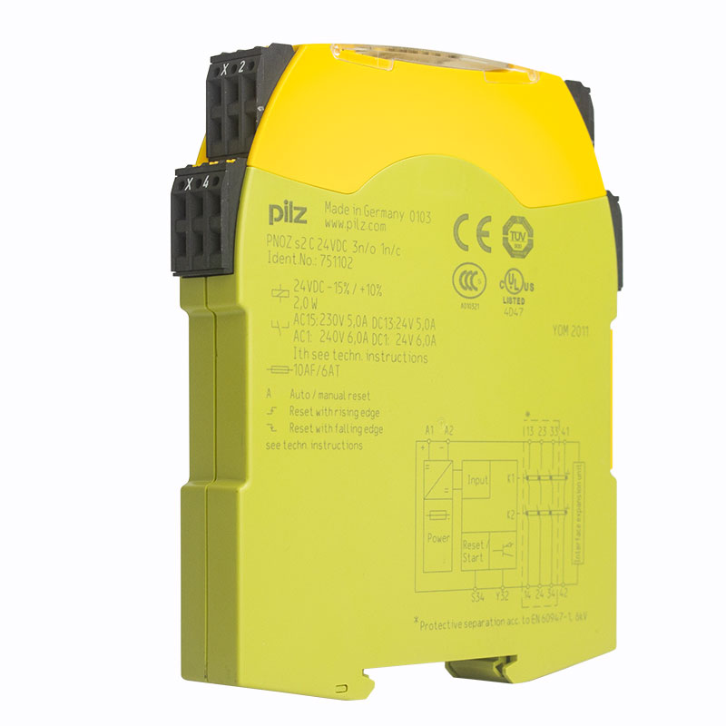 PILZ皮尔兹751102安全继电器750102继电器PNOZ s2