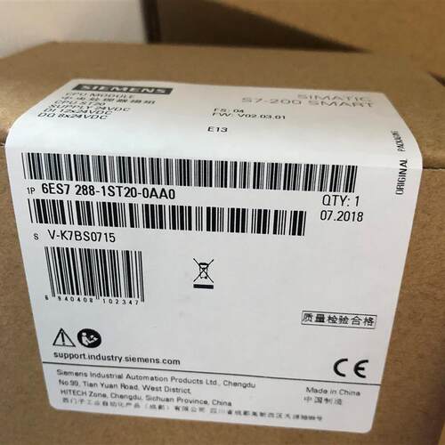 6ES7288-1ST20-0AA1S7-200 SMART CPU ST20标准型 CPU 模块