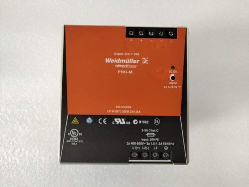 魏德米勒 8951410000 CP M SNT3 500W 24V 20A三相导轨式开关电源