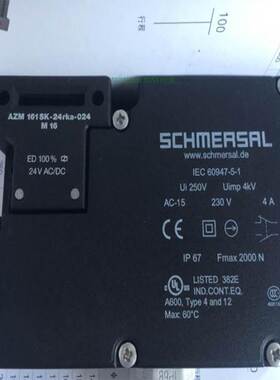 安全门锁开关AZM161SK-12/12RK-M16-24V 12/12RKA 12/12rK-024