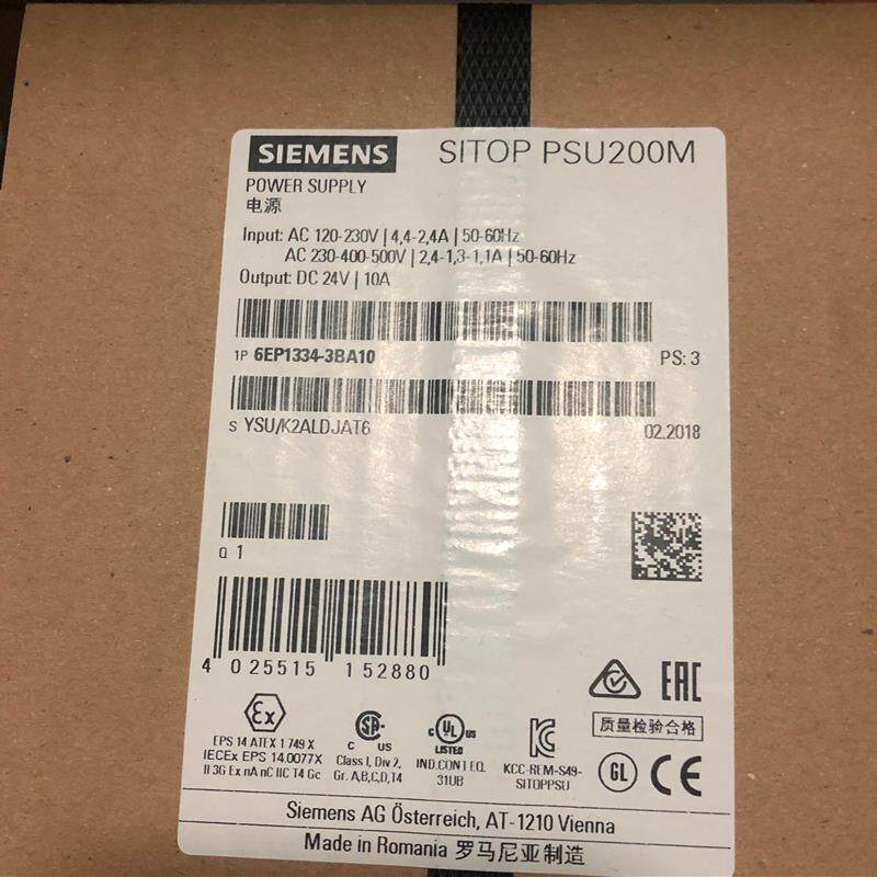 SITOP稳定电源模块6EP1334-3BA10/24V/10A电源6EP13343BA10