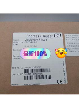 音叉液位计FTL33-2112/0全新E+H恩德斯液位传感器