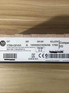 1769-OF4VI 原装美国AB罗克韦尔PLC模块质保一年CompactLogix系列