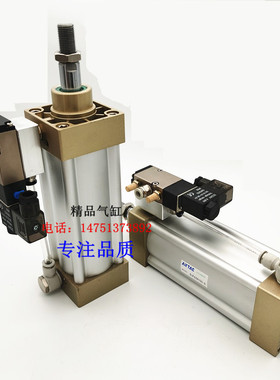 亚德客型带电磁阀气缸SIF50X25/50/75/100/125/175/200/225S/LB/G