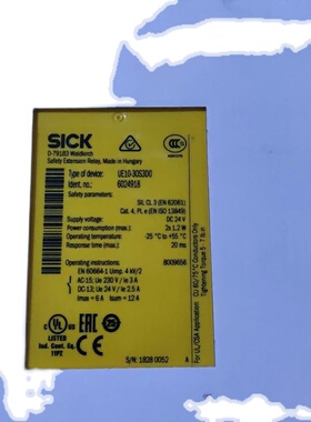 SICK安全继电器UE10-30S3D0全新库存现货正品624918现货 西克德国