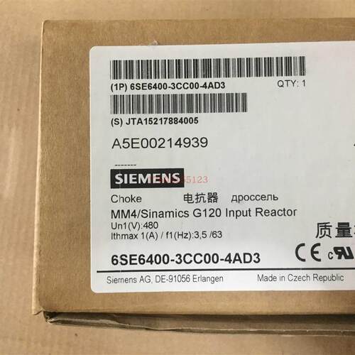 6SE6400-3CC00-4AD3 整流电抗器 200V-240V 1AC 3.5A  现货
