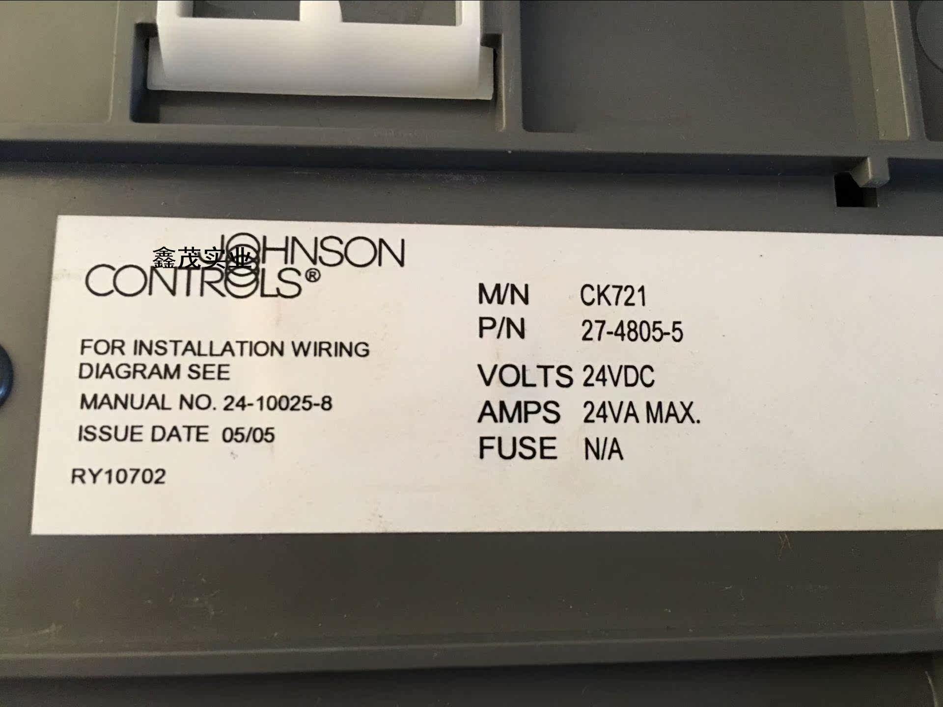 JOHNSON CONTROLS江森控制器CK721