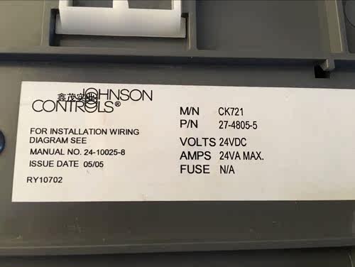 JOHNSON CONTROLS江森控制器CK721