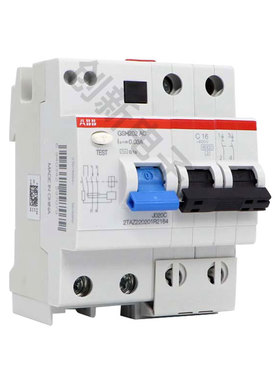 ABB开关断路器GSH202-C16-C20-C25-C32-C40-C63A2P漏电保护