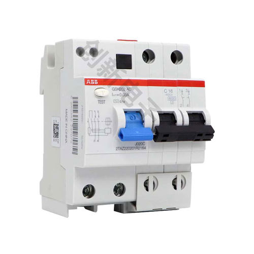 ABB开关断路器GSH202-C16-C20-C25-C32-C40-C63A2P漏电保护