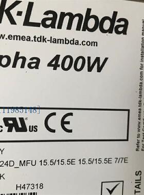 TDK-lambda alpha 400W英国兰达电源风电电源H47318 CA400 24D