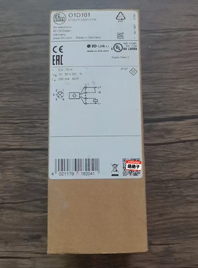 全新原装正品 IFM易福门 O1D101 激光测距传感器，实