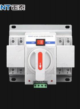 正泰双电源自动转换开关NZ1BR-63/2P4P 10A家用220v切换ATS器断路