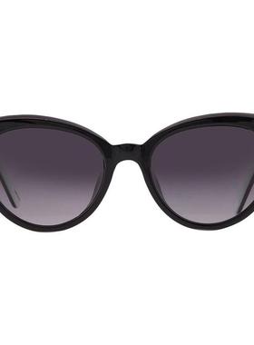 代购kate spade女士太阳镜防紫外线遮光抗强光护眼猫眼型黑色