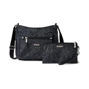 代购Baggallini轻便防水RFID防盗女士斜挎包手拿包都市潮牌百搭