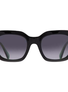 代购kate spade女士太阳镜防紫外线遮光抗强光清晰视野方形黑色