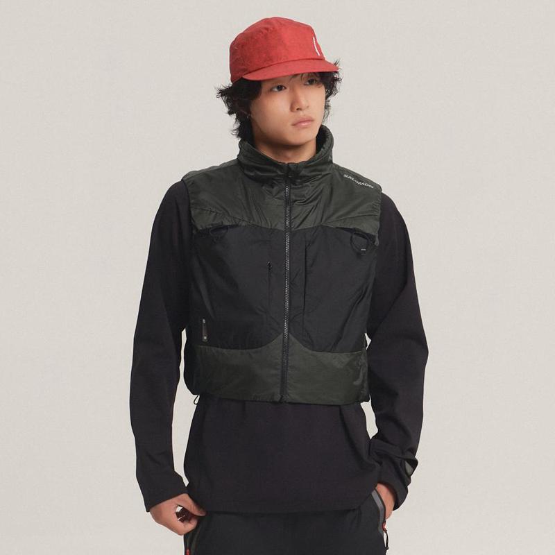 代购SALOMON萨洛蒙男士保暖马甲保暖防风透气户外马甲立领