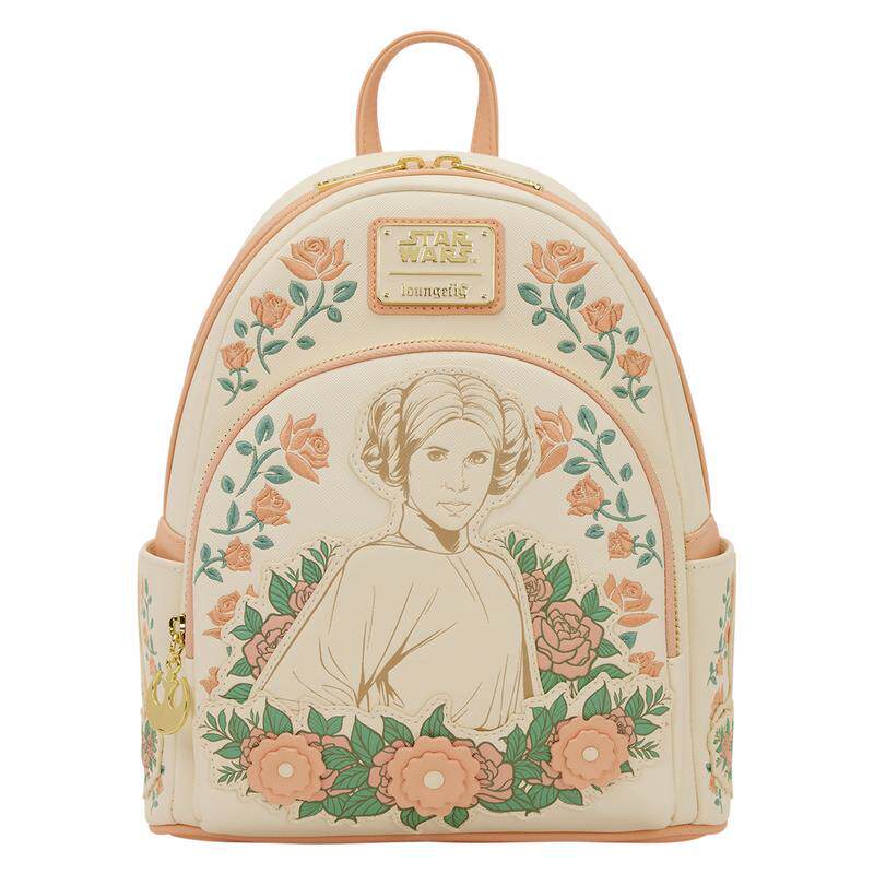 代购Loungefly男女星战双肩包轻便携带可调节肩带顶部提手