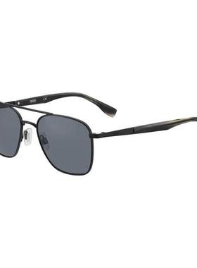 代购Hugo Boss男士太阳镜防紫外线灰色镜片非偏光100 UV防护