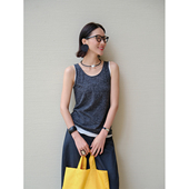 麻霖2026春装 新品 绵羊毛桑蚕丝亚麻混纺柔软亲肤U领针织背心