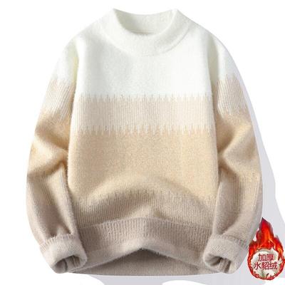 水貂绒加厚针织衫保暖衣