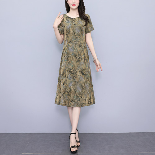 真丝桑蚕丝连衣裙高端大气上档次