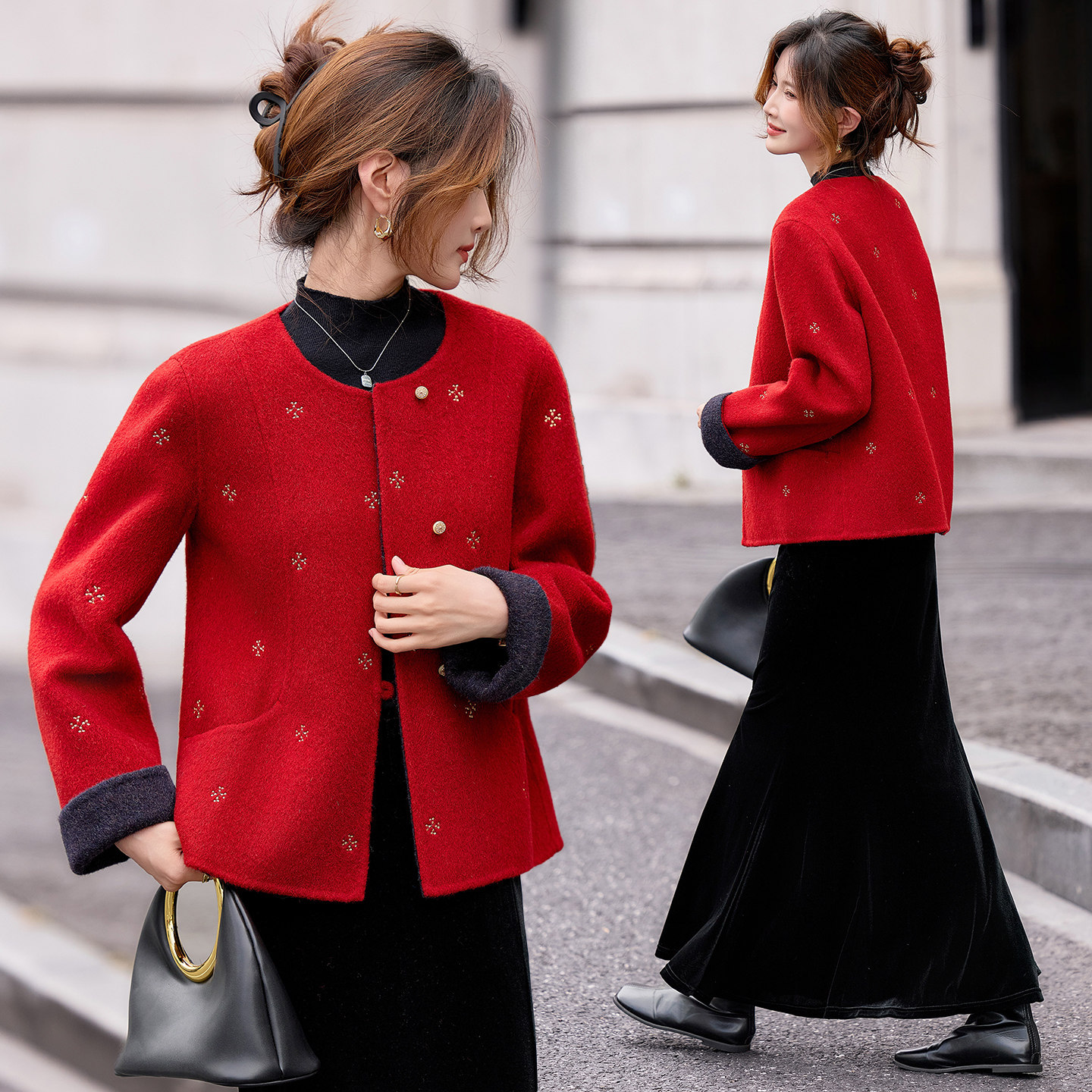 10月份喜妈妈婚宴礼服轻奢高级感