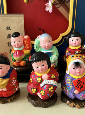 小泥人泥塑泥人张天津特色礼品