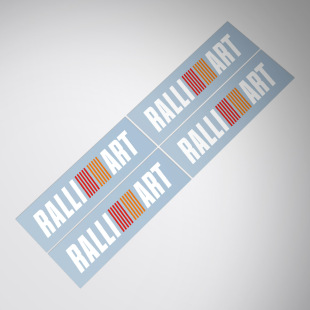 适用Mitsubishi ralliart wheel decal三菱EVO拉力赛轮毂汽车贴纸