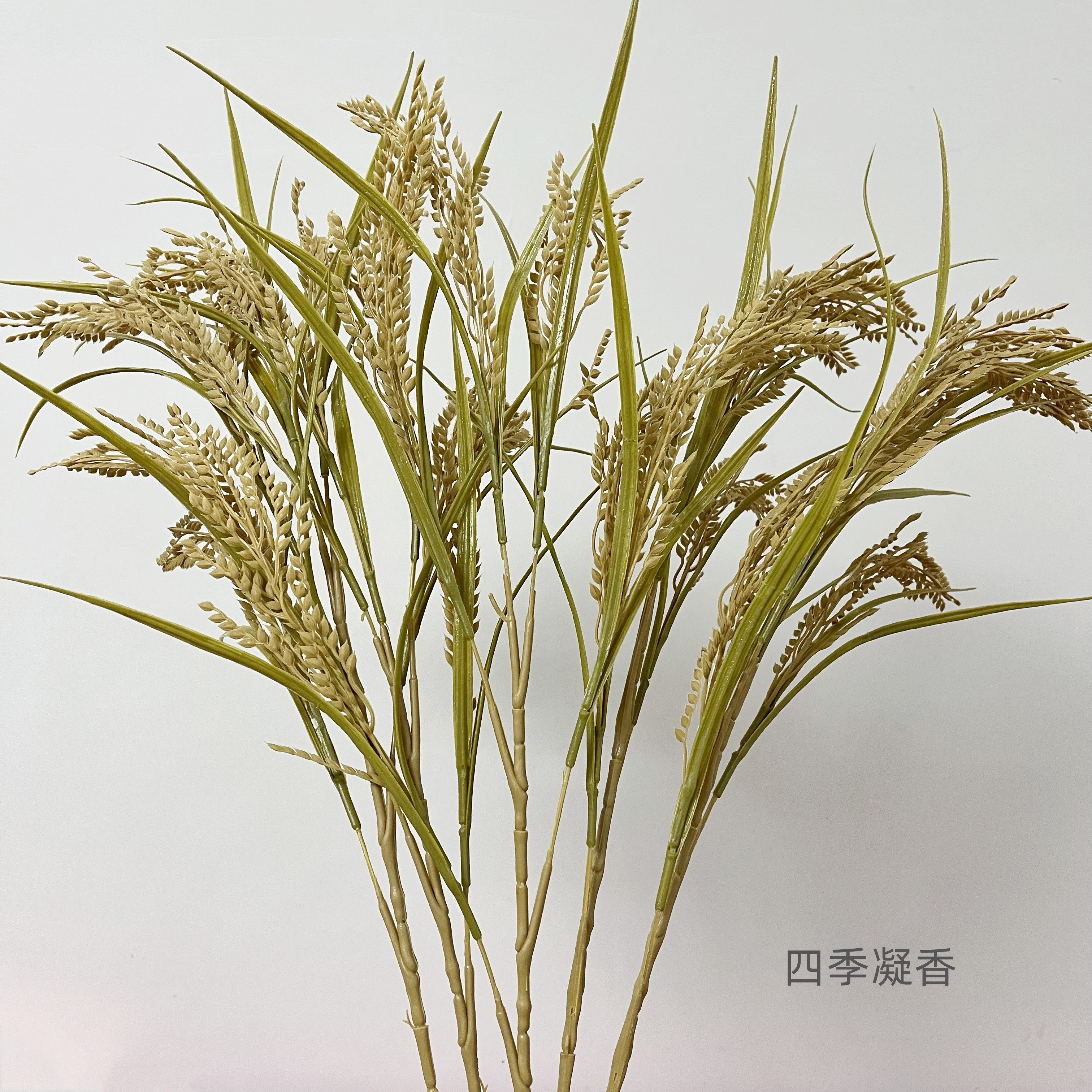 单只仿真稻子大麦小米谷物田园乡村落地装饰花卉五谷杂粮道具植物