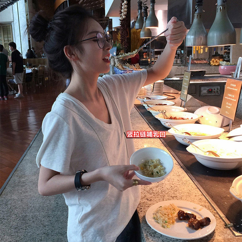哺乳衣方便产后外出喂奶上衣