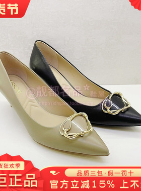 正品KISS CAT/接吻猫女鞋促销秋新款细跟尖头高跟单鞋KA43509-15