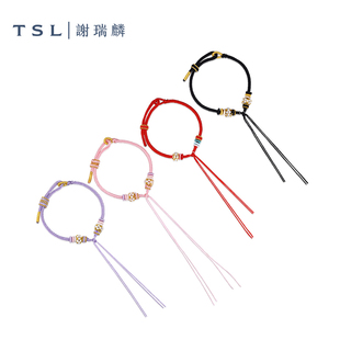 TSL谢瑞麟简约随性编织手绳情侣DIY闺蜜礼物手链新品 BF106 BF103