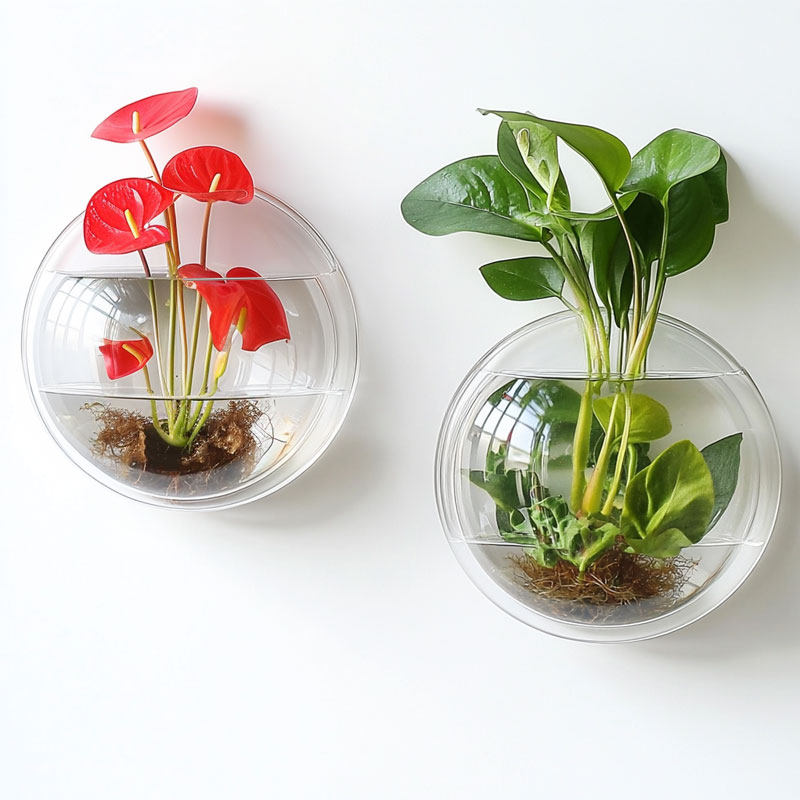 壁挂花盆家用室内客厅阳台绿植盆栽花卉水培花器装饰鱼缸墙面装饰