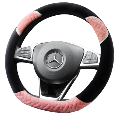 奔驰冬季毛绒方向盘套