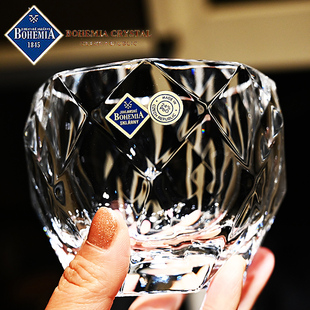 捷克进口BOHEMIA水晶玻璃威士忌酒杯白兰地啤酒洋酒杯子家用酒吧