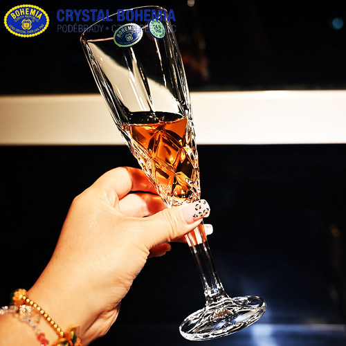 捷克进口BOHEMIA香槟杯甜酒杯子