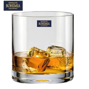 捷克进口BOHEMIA水晶玻璃耐热威士忌杯洋酒杯白酒啤酒果汁牛奶杯