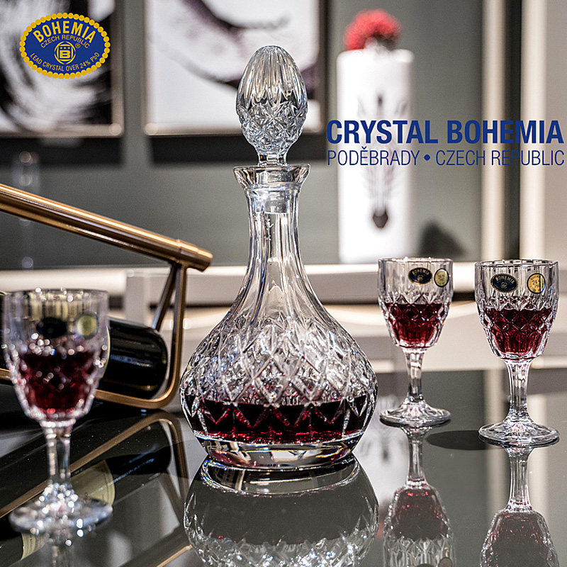 捷克原装进口bohemia水晶红酒杯