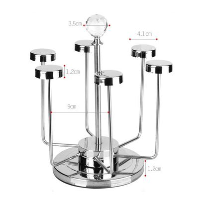 不锈钢创意时尚水杯架旋转沥干杯