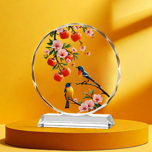 双喜临门客厅玄关桌面轻奢摆件电视柜酒柜柜台装饰品家居结婚礼物