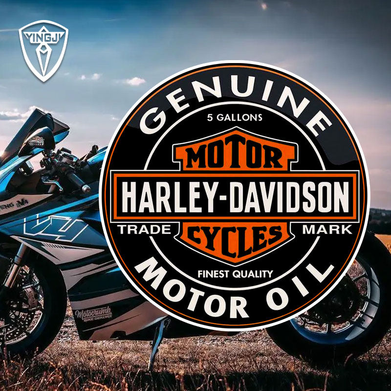 可定制哈雷摩托车戴维森机车爱好者摩托车贴纸反光车身贴装饰贴